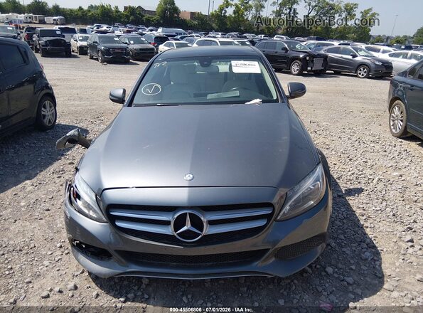 55SWF4JB4HU181891 2017 MERCEDES-BENZ C-CLASS Light Blue Widok zestawu wskaźników