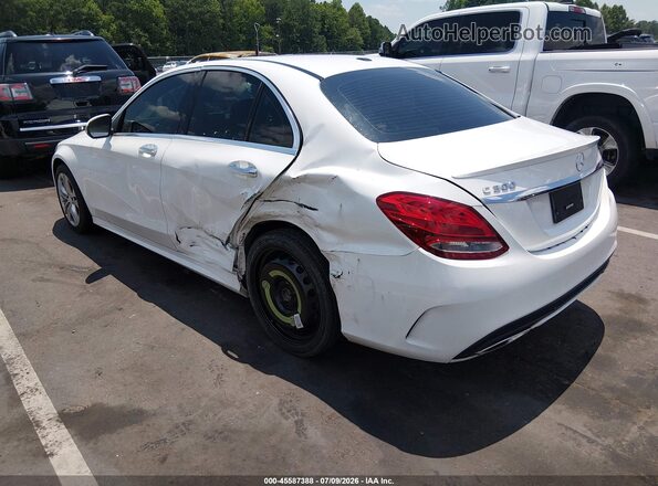 55SWF4JB4HU213402 2017 MERCEDES-BENZ C-CLASS White Trasero izquierdo