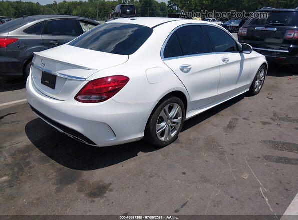 55SWF4JB4HU213402 2017 MERCEDES-BENZ C-CLASS White Trasero derecho