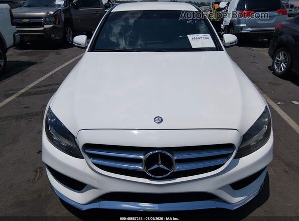 55SWF4JB4HU213402 2017 MERCEDES-BENZ C-CLASS White Vista del cuadro de instrumentos