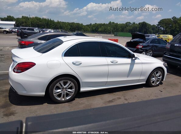 55SWF4JB4HU213402 2017 MERCEDES-BENZ C-CLASS White Vista interior trasera