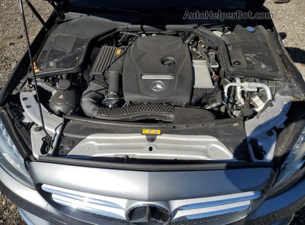 55SWF4JB4HU233861 2017 MERCEDES-BENZ C Серый Вид задней части салона