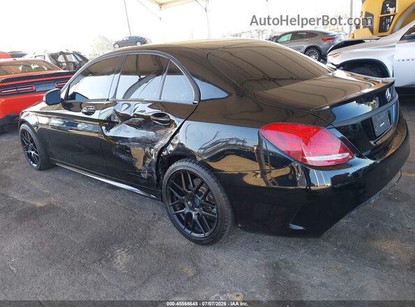 55SWF4JB4JU256157 2018 MERCEDES-BENZ C-CLASS Черный Задняя левая четверть