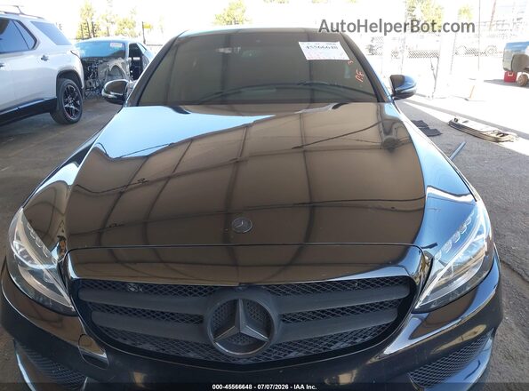 55SWF4JB4JU256157 2018 MERCEDES-BENZ C-CLASS Черный Вид задней части салона