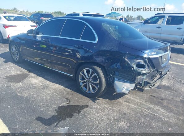 55SWF4JB4JU266526 2018 MERCEDES-BENZ C-CLASS Dark Blue Trasero izquierdo