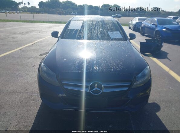 55SWF4JB4JU266526 2018 MERCEDES-BENZ C-CLASS Dark Blue Vista del cuadro de instrumentos