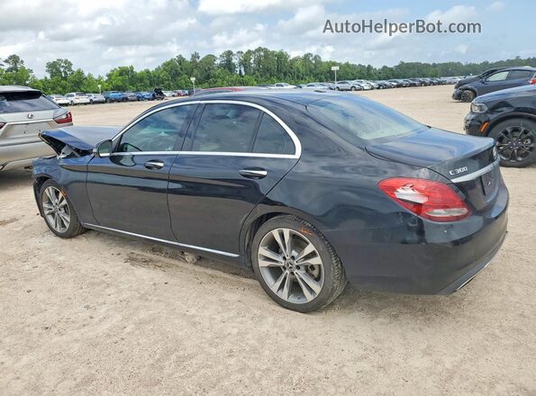 55SWF4JB4JU271080 2018 MERCEDES-BENZ C Черный Задняя левая четверть