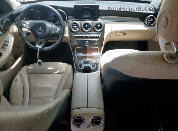 55SWF4JB5GU129765 2016 MERCEDES-BENZ C White Dashboard view