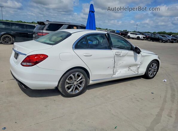 55SWF4JB5GU146212 2016 MERCEDES-BENZ C White Tył prawy