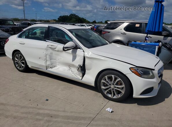 55SWF4JB5GU146212 2016 MERCEDES-BENZ C White Przód prawy