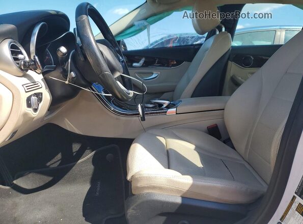 55SWF4JB5GU146212 2016 MERCEDES-BENZ C White Widok wnętrza z przodu