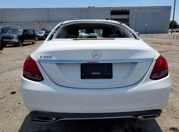 55SWF4JB5GU148462 2016 MERCEDES-BENZ C White Հետևի տեսք