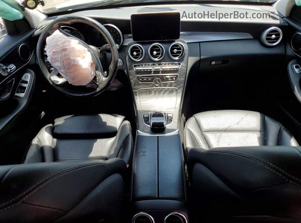 55SWF4JB5GU148462 2016 MERCEDES-BENZ C White Առջևի վահանակի տեսք