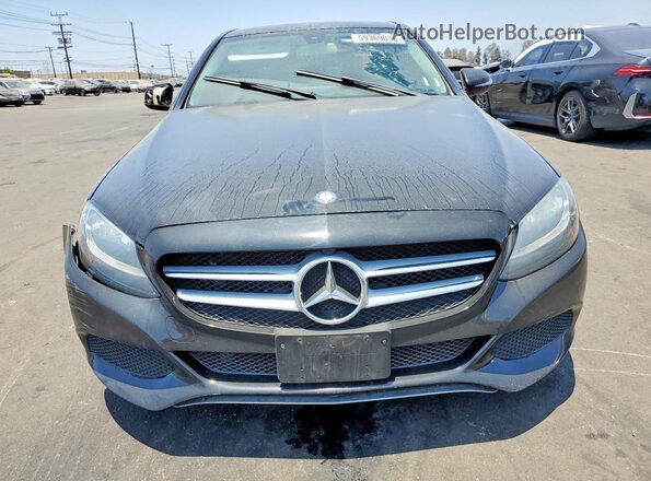 55SWF4JB5GU175340 2016 MERCEDES-BENZ C Black Widok z przodu