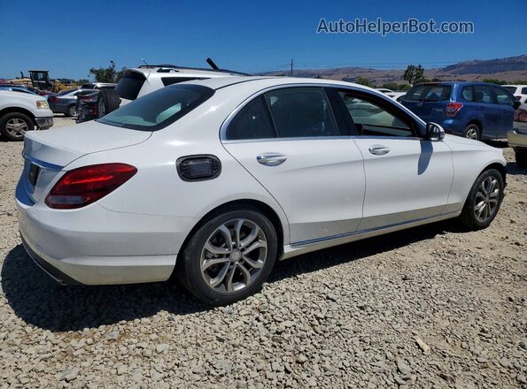 55SWF4JB5GU176889 2016 MERCEDES-BENZ C White Tył prawy