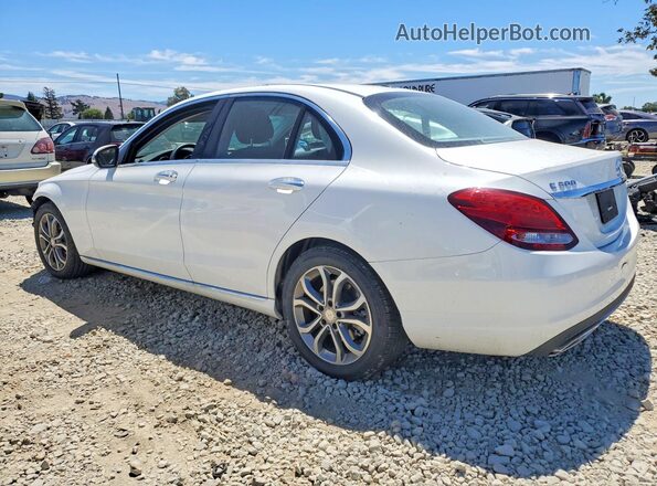 55SWF4JB5GU176889 2016 MERCEDES-BENZ C White Tył lewy