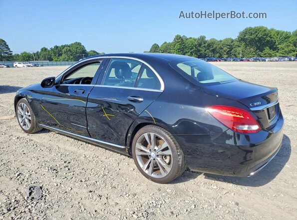 55SWF4JB5GU178593 2016 MERCEDES-BENZ C Black Հետևի ձախ