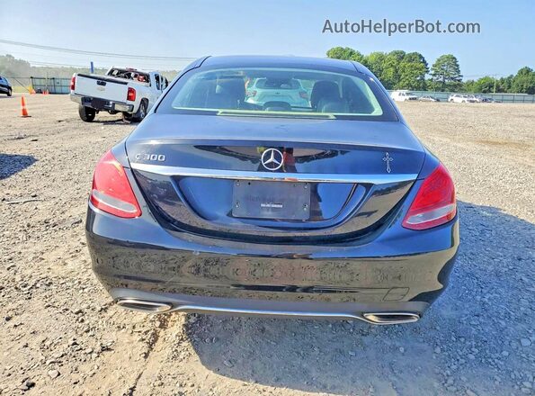 55SWF4JB5GU178593 2016 MERCEDES-BENZ C Black Հետևի տեսք