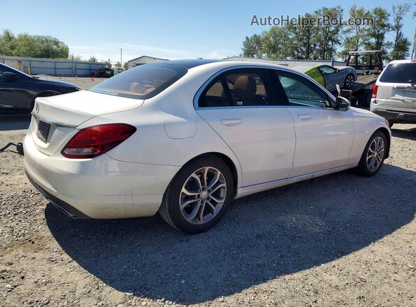 55SWF4JB5HU199297 2017 MERCEDES-BENZ C White Tył prawy