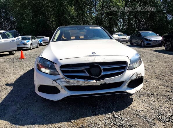 55SWF4JB5HU199297 2017 MERCEDES-BENZ C White Widok z przodu
