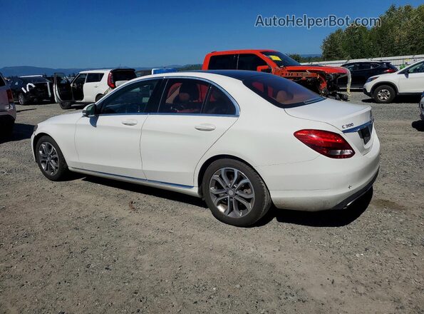 55SWF4JB5HU199297 2017 MERCEDES-BENZ C White Tył lewy