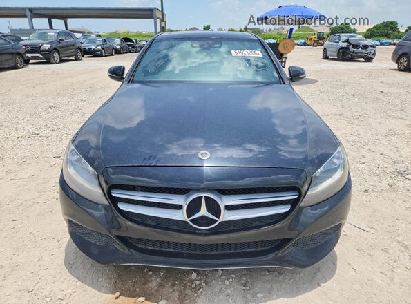 55SWF4JB5JU246804 2018 MERCEDES-BENZ C Black Front view
