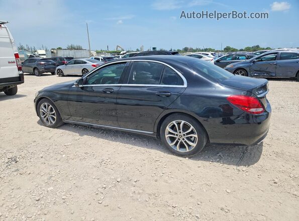 55SWF4JB5JU246804 2018 MERCEDES-BENZ C Black Rear left