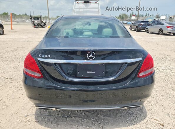 55SWF4JB5JU246804 2018 MERCEDES-BENZ C Black Rear view