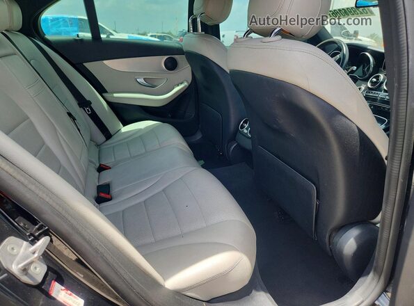 55SWF4JB5JU246804 2018 MERCEDES-BENZ C Black Rear seats view