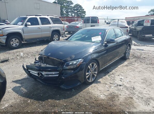 55SWF4JB5JU268737 2018 MERCEDES-BENZ C-CLASS Black Front left