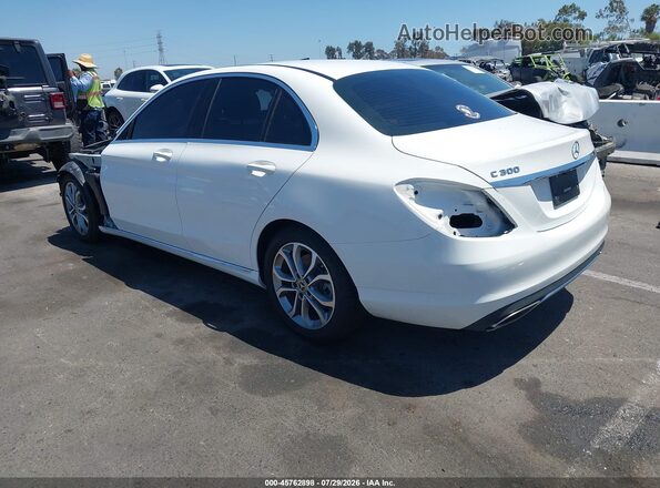 55SWF4JB5JU273324 2018 MERCEDES-BENZ C-CLASS White Trasero izquierdo
