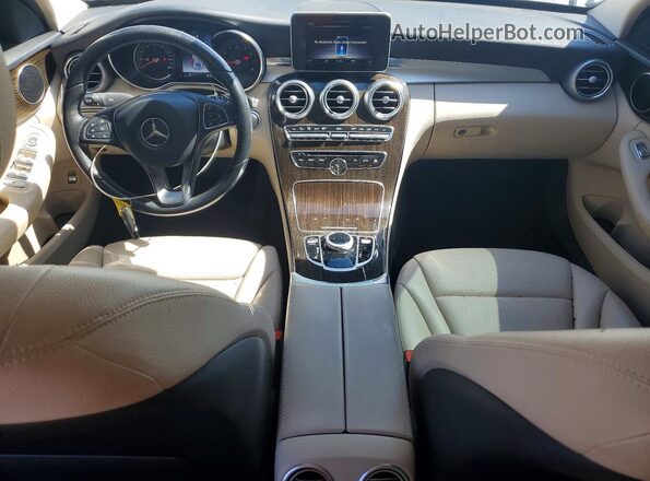 55SWF4JB5JU277888 2018 MERCEDES-BENZ C White Dashboard view