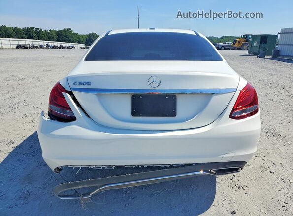55SWF4JB5JU277888 2018 MERCEDES-BENZ C White Rear view