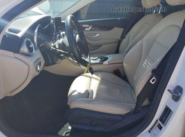 55SWF4JB5JU277888 2018 MERCEDES-BENZ C White Front interior view