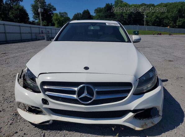 55SWF4JB5JU277888 2018 MERCEDES-BENZ C White Front view