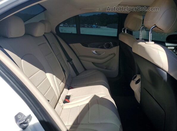 55SWF4JB5JU277888 2018 MERCEDES-BENZ C White Rear seats view