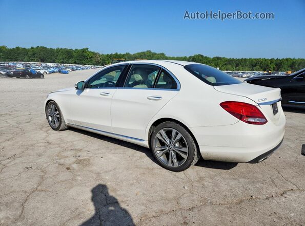 55SWF4JB5JU279186 2018 MERCEDES-BENZ C White Rear left