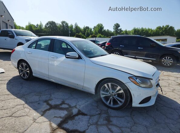 55SWF4JB5JU279186 2018 MERCEDES-BENZ C White Front right