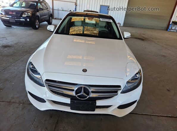 55SWF4JB6GU106365 2016 MERCEDES-BENZ C White Front view