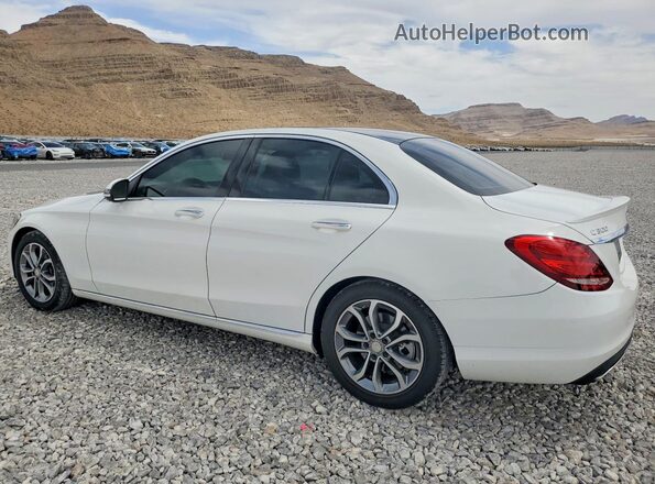 55SWF4JB6GU128947 2016 MERCEDES-BENZ C White Tył lewy