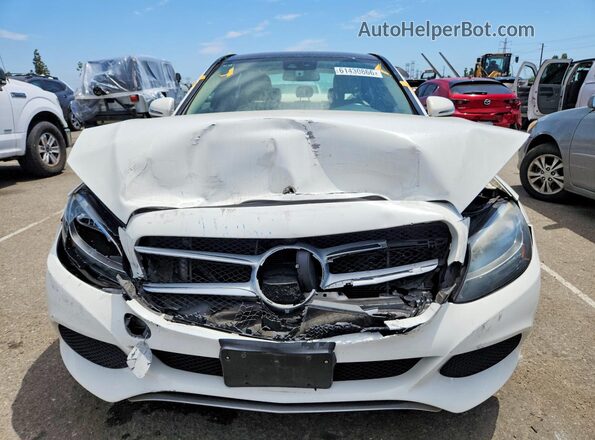 55SWF4JB6GU157526 2016 MERCEDES-BENZ C White Front view