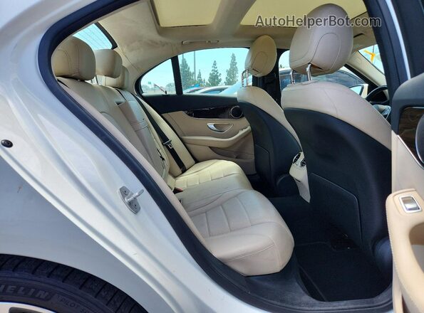 55SWF4JB6GU157526 2016 MERCEDES-BENZ C White Rear seats view