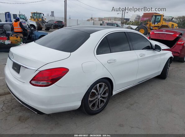 55SWF4JB6GU158224 2016 MERCEDES-BENZ C-CLASS White Trasero derecho