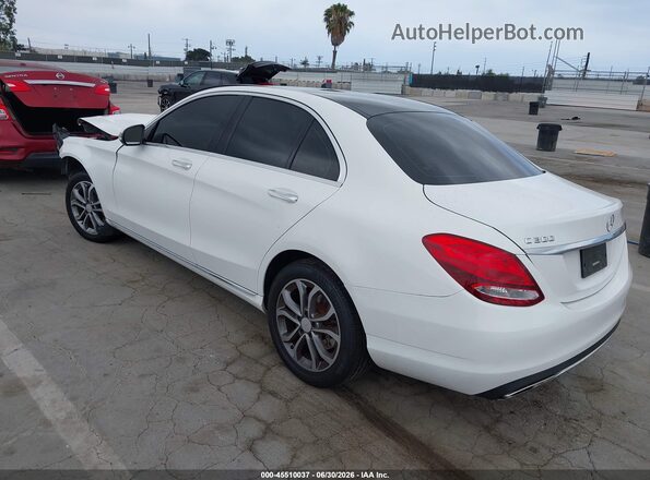 55SWF4JB6GU158224 2016 MERCEDES-BENZ C-CLASS White Trasero izquierdo