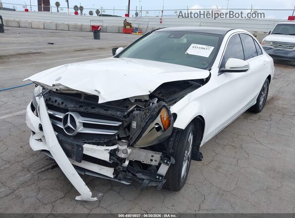 55SWF4JB6GU158224 2016 MERCEDES-BENZ C-CLASS White Vista frontal