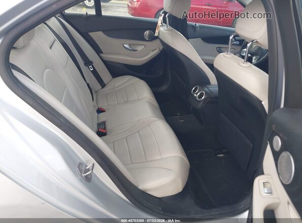 55SWF4JB6HU184145 2017 MERCEDES-BENZ C-CLASS Silver VIN კოდის სტიკერის ხედი