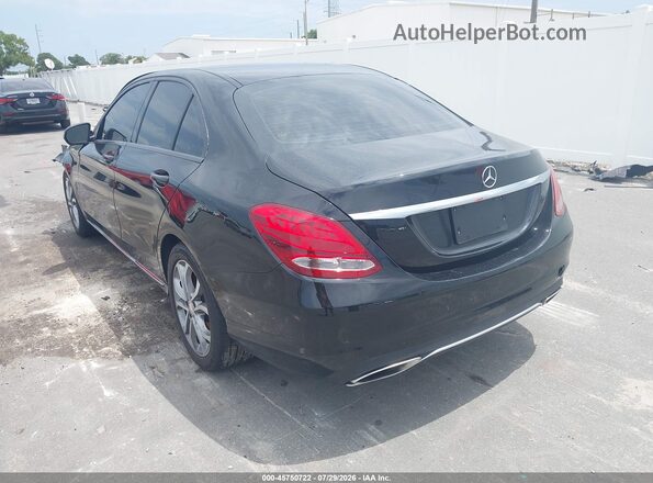 55SWF4JB6HU197350 2017 MERCEDES-BENZ C-CLASS Black Trasero izquierdo