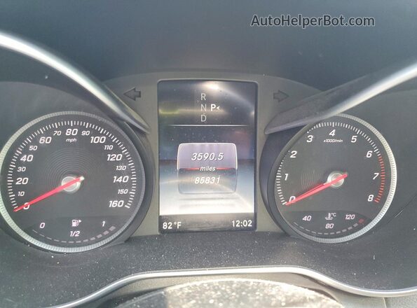 55SWF4JB6HU212588 2017 MERCEDES-BENZ C Silver Widok zestawu wskaźników