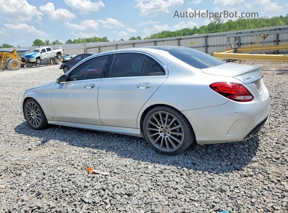 55SWF4JB6HU212588 2017 MERCEDES-BENZ C Silver Tył lewy