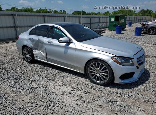 55SWF4JB6HU212588 2017 MERCEDES-BENZ C Silver Przód prawy